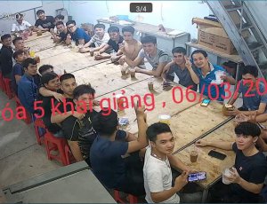 các anh em học viên khóa 5 giao lưu cafe sau mùa covid