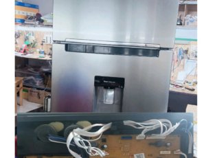 video sửa tụ tủ lạnh samsung  inverter  2 dàn làm đá rơi